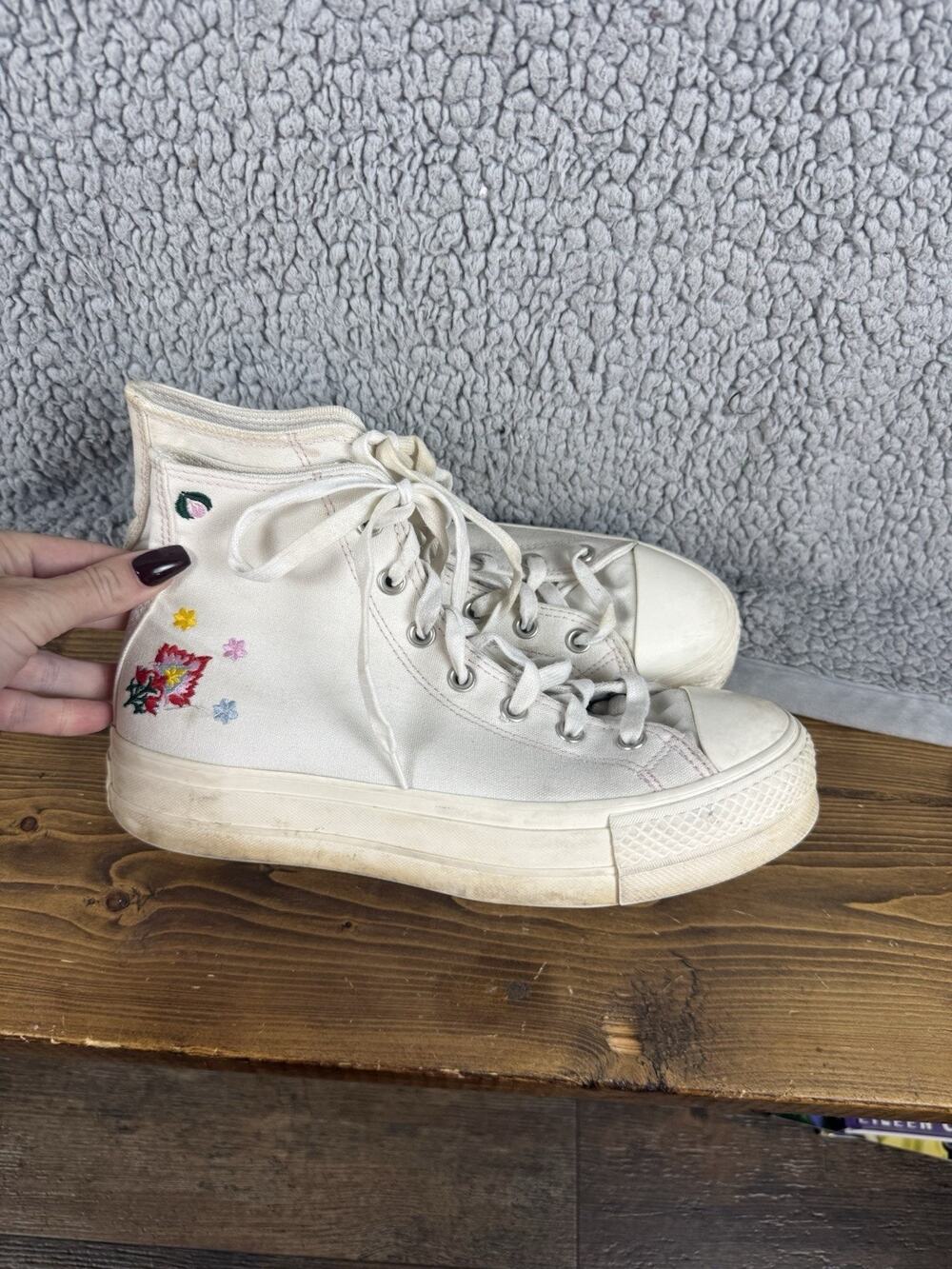 CONVERSE Chuck Taylor All Star Hi Lift Platform Return To Festival Shoes Sz 9.5